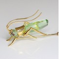 brosa Swarovski. " Grasshopper" . argint vermeil. Austria